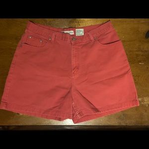 Vintage 90s Faded Glory red-rust colored shorts
